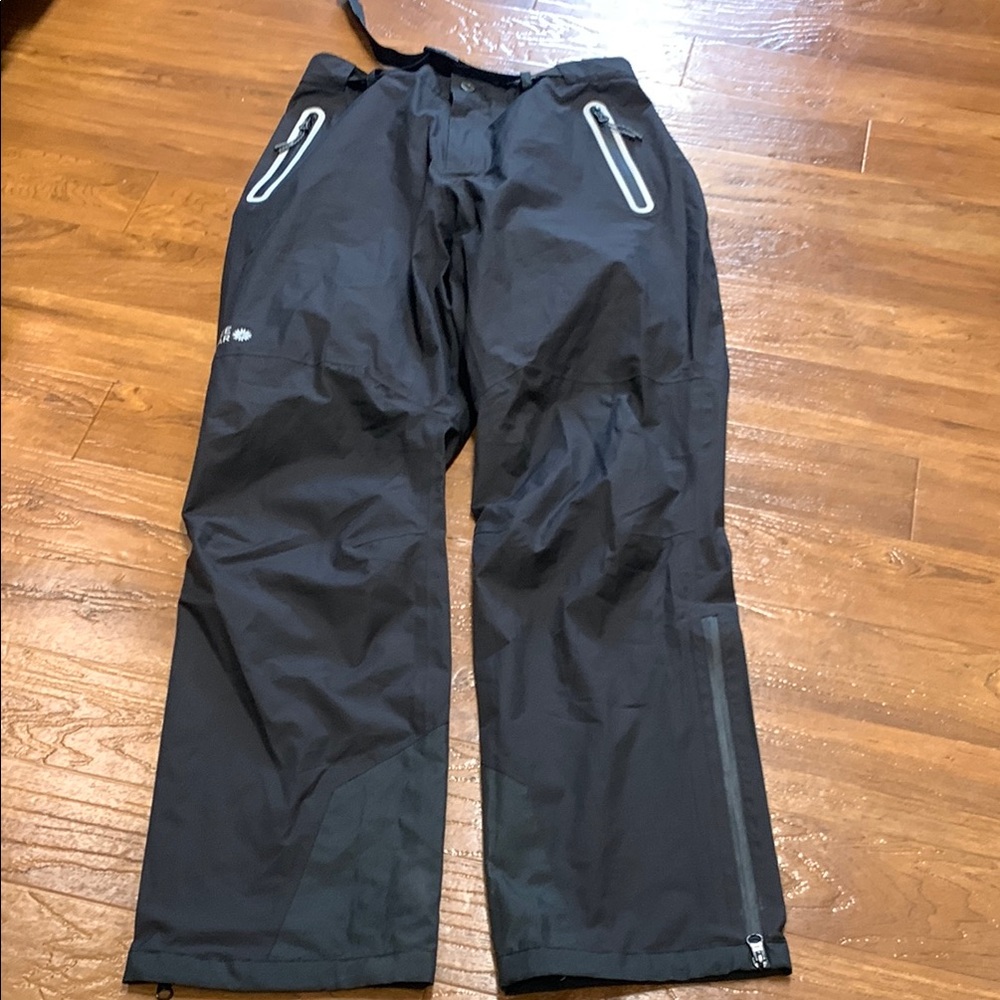 Ice Wear Black Waterproof Pants with Reflective Trim